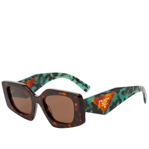 prada women sungglasses green|prada glasses green frame.